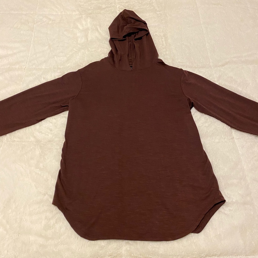 Cuts Clothing Hooded Elongated Shirt